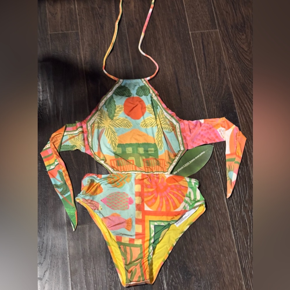 FARM Rio Vibrant Multicolor One-Piece - Picture 3 of 10